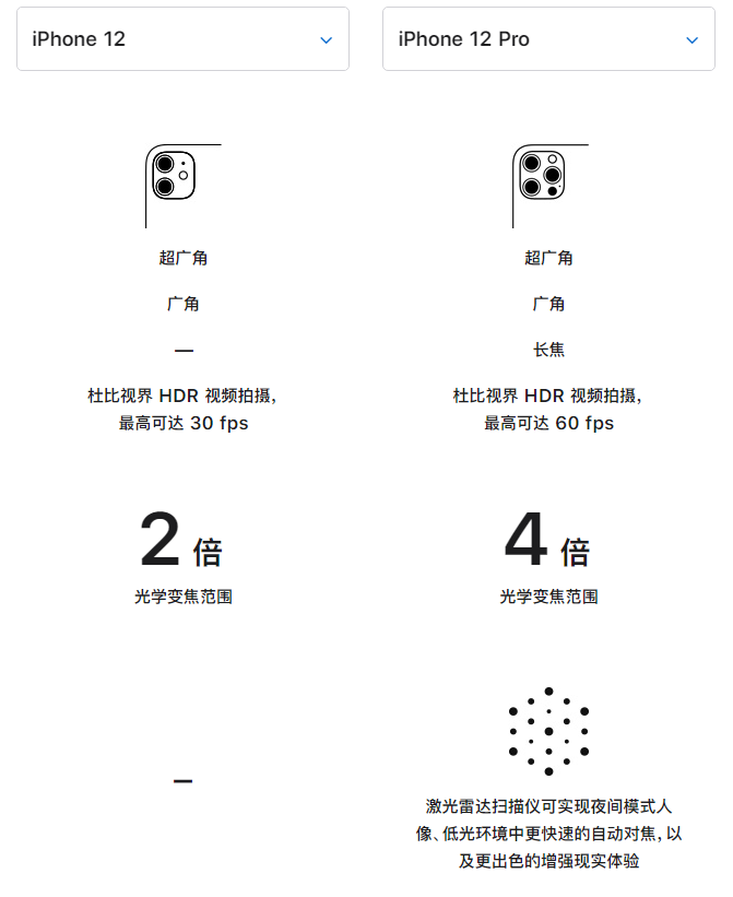平顶山苹果手机维修分享苹果 iPhone 12 与 iPhone 12 Pro 选哪款 